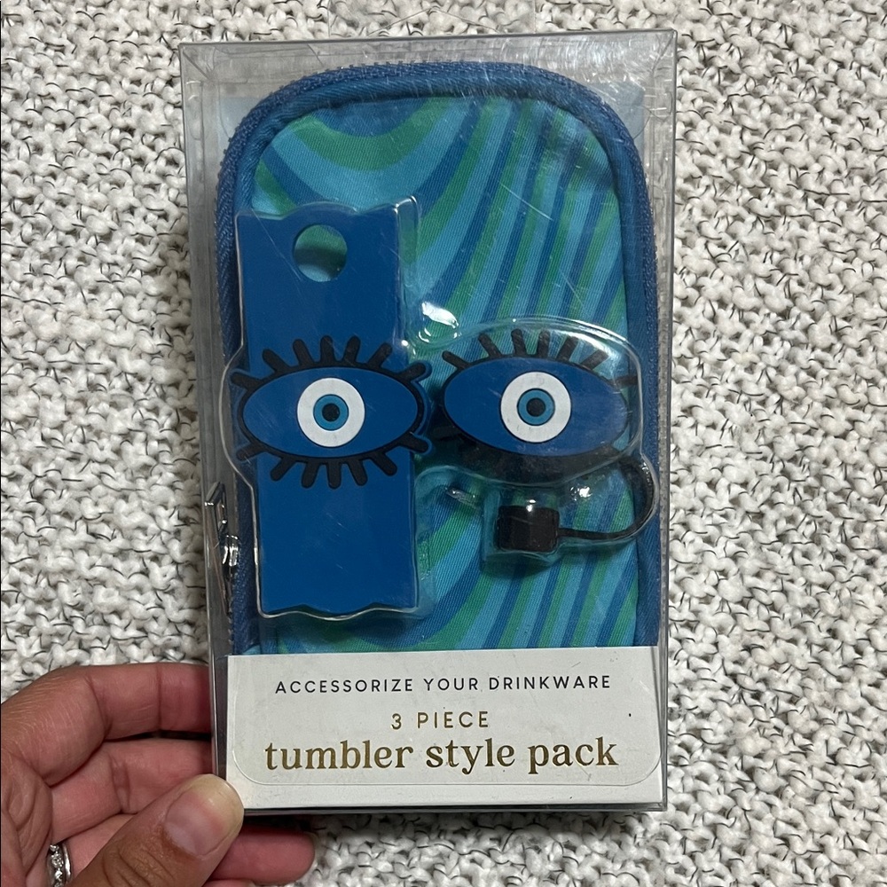 Blue evil Eye Tumbler Style Pack NWT